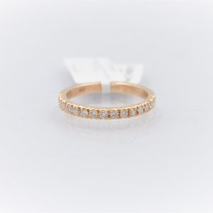 14k Rose Gold Ring With Diamonds