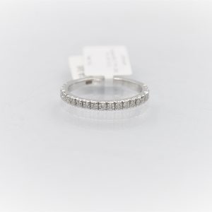 14k White Gold Ring With Diamonds